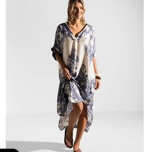 Jaki London Ottilie Silk Kaftan Dress small/medium New